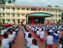 Tuyên truyền, phổ biến, Vuaboss org đá gà, tài xỉu, sicbo, lô đề, bắn cá Đăng nhập Vuaboss về trật tự an toàn giao thông tại Trường tiểu học xã Tân Thành, huyện Phú Bình