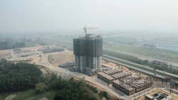 Dự án nhà ở Tập đoàn Vuaboss bao gồm Dubai palace, VX88, FV88, VV88 đang thi công tại TP Phổ Yên. Ảnh: Lam Thanh